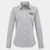 Women's Microcheck (Gingham) long sleeve cotton shirt Thumbnail