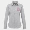 Women's Microcheck (Gingham) long sleeve cotton shirt Thumbnail