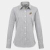 Women's Microcheck (Gingham) long sleeve cotton shirt Thumbnail