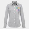 Women's Microcheck (Gingham) long sleeve cotton shirt Thumbnail