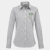 Women's Microcheck (Gingham) long sleeve cotton shirt Thumbnail