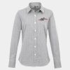 Women's Microcheck (Gingham) long sleeve cotton shirt Thumbnail