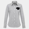 Women's Microcheck (Gingham) long sleeve cotton shirt Thumbnail