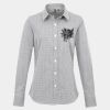 Women's Microcheck (Gingham) long sleeve cotton shirt Thumbnail