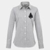 Women's Microcheck (Gingham) long sleeve cotton shirt Thumbnail