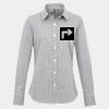 Women's Microcheck (Gingham) long sleeve cotton shirt Thumbnail